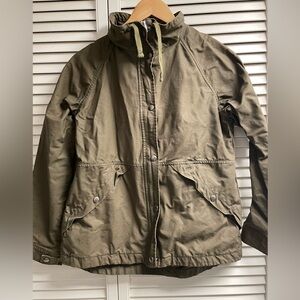 Womens Burton 100% cotton Jacket Army Green Size XS